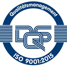 Logo der DQS ISO 9001:2015